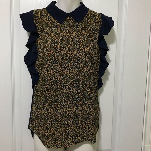RW&CO. Tops - New RW&CO Blouse Ruffles Sleeveless Top Xxs